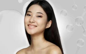 Clear skin after acne scar removal treatment.